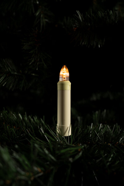 Aussenlichterkette LED Toplam.,E10,geriffelt,klar