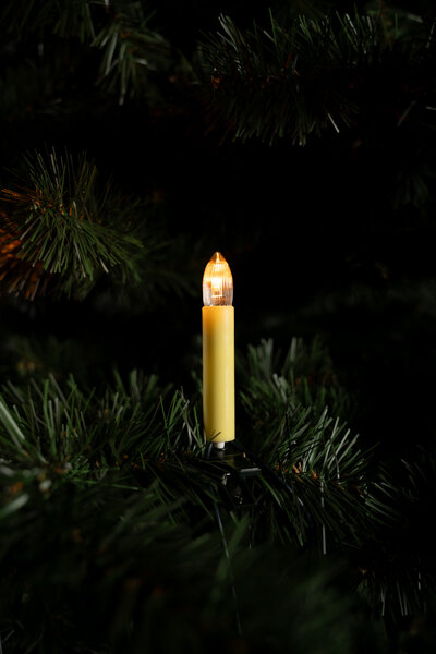 Innenlichterkette LED Toplampe E10, geriffelt, klar