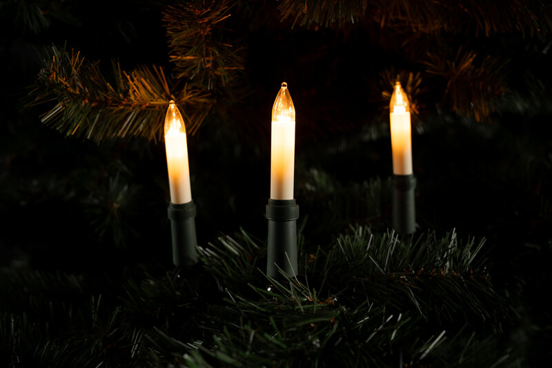 Aussenlichterkette Mehrfach LED Schaftlam.E10