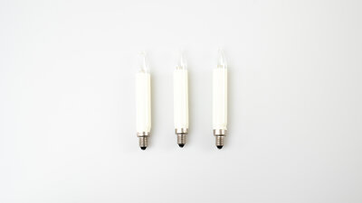 Ersatzschaftlampe 2er LED E10,klar/elfenbein