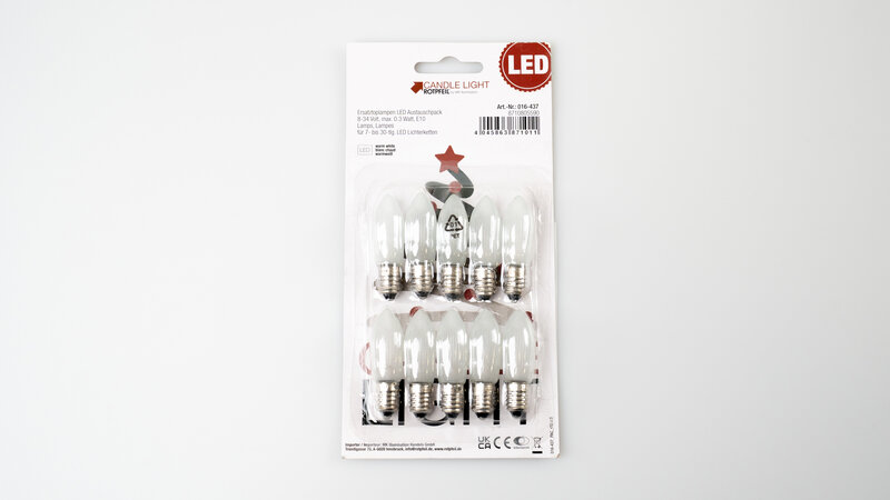 Ersatztoplampe E10 LED, Austauschpack